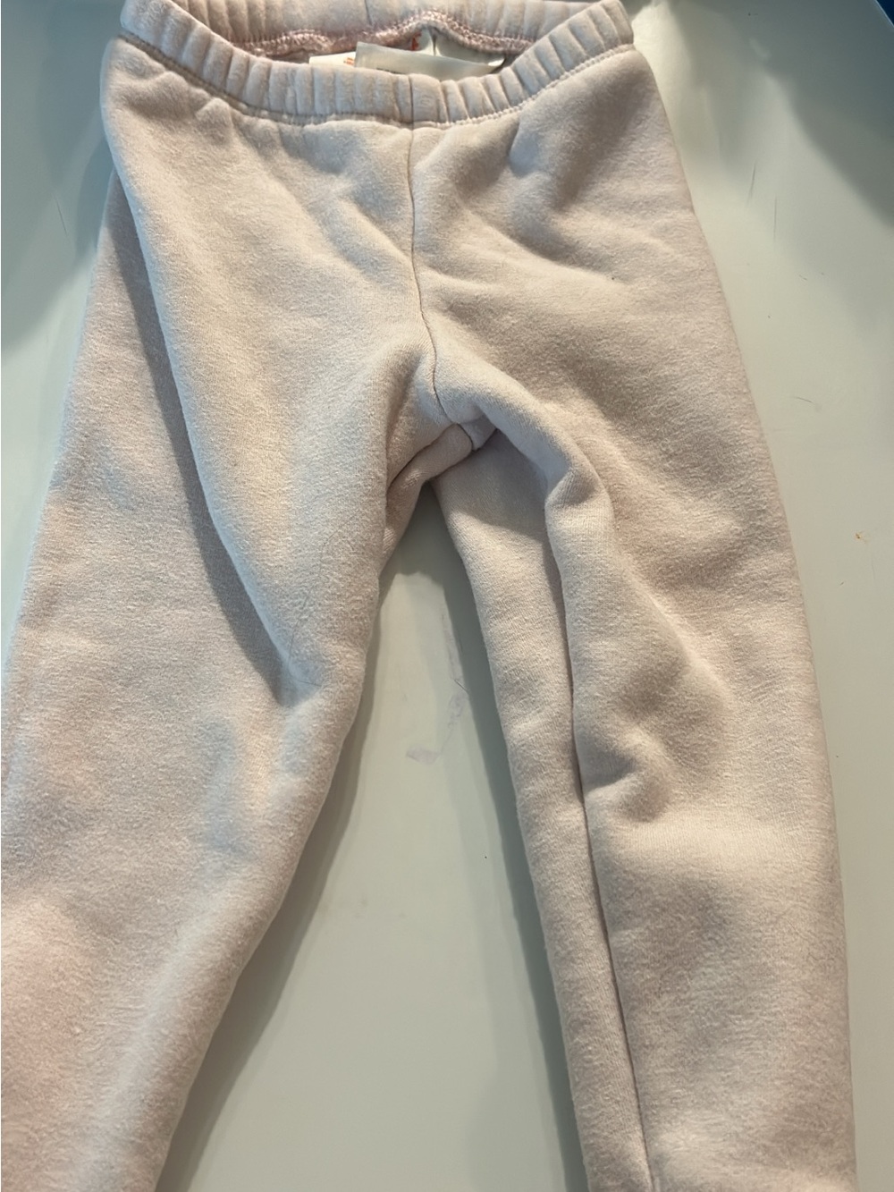 Kids Soft Fleece Bottoms - Light Pink